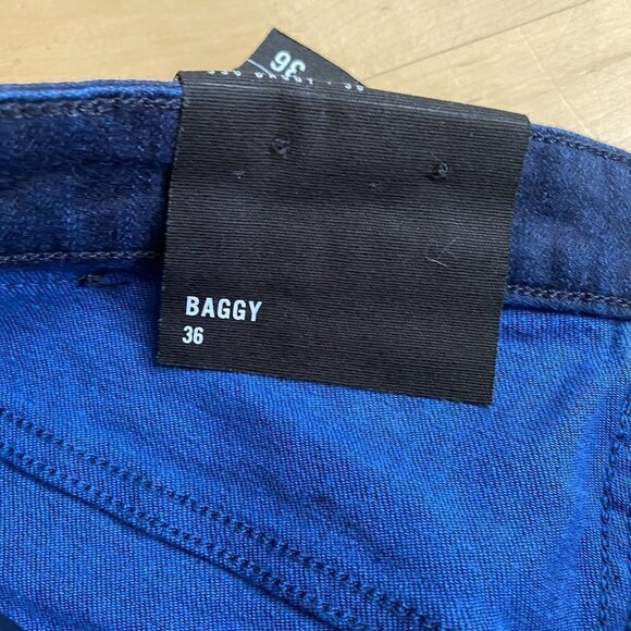 𝅺a/x Armani Exchange "Baggy" Dark Blue Jeans Sz 36 - Picture 8 of 12